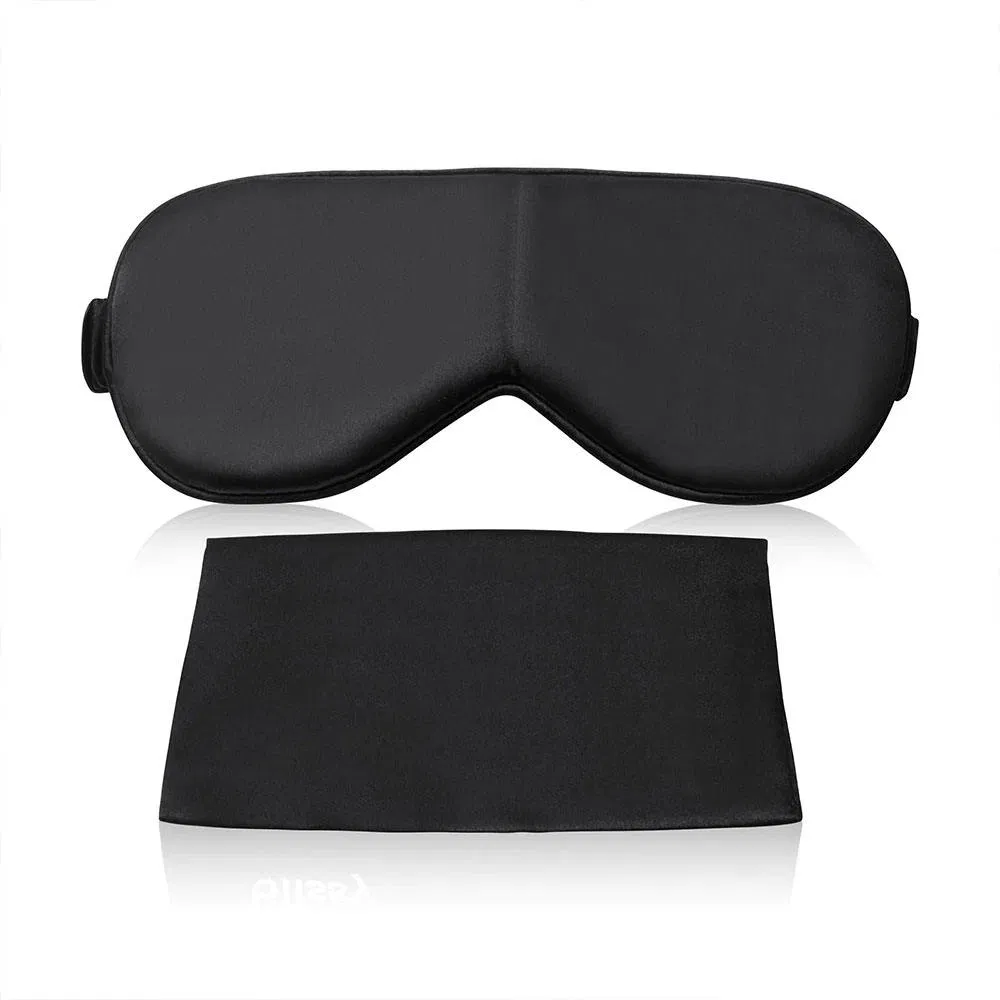 Hot Sale Mulberry Silk Eye Mask for Travel Sleep with Pouch Logo