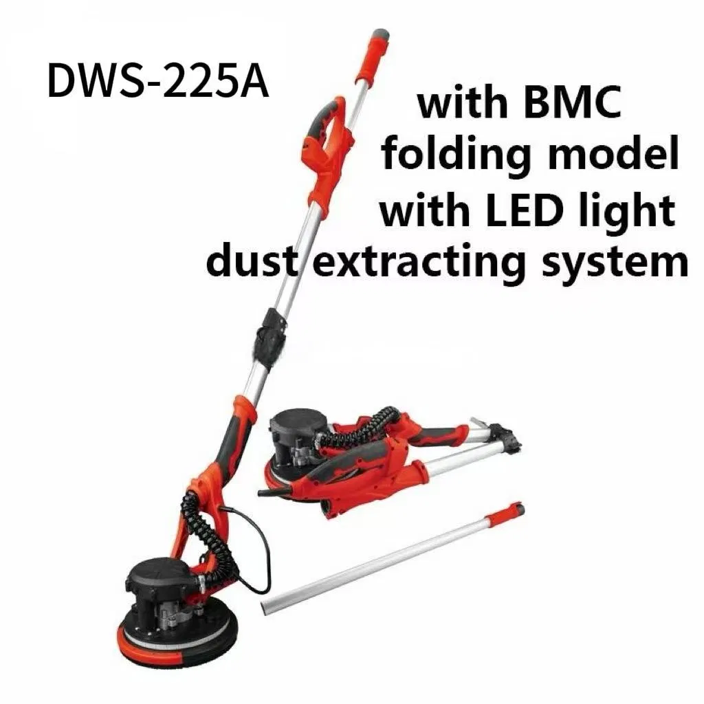 Lightweight Foldable Drywall Sander with LED & Dust Suction