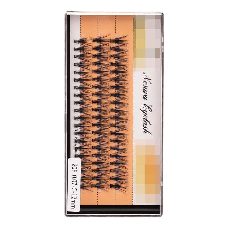 Hot Sale Natural False Eyelashes Pre-Cut Segmented Eyelash Lash Extensions