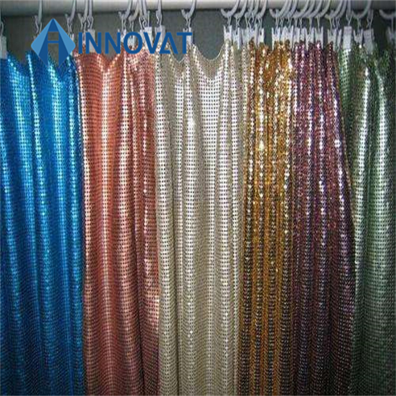 Aluminum Chainmail Mesh Fabric/ Window Curtain/ Metallic Mesh Curtain/Sequin Curtain