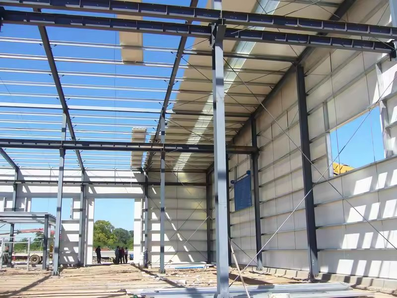 Material Prefab Steel Warehouse/Workshop/Hangar/Poultry House Steel Structure Warehouse Workshop