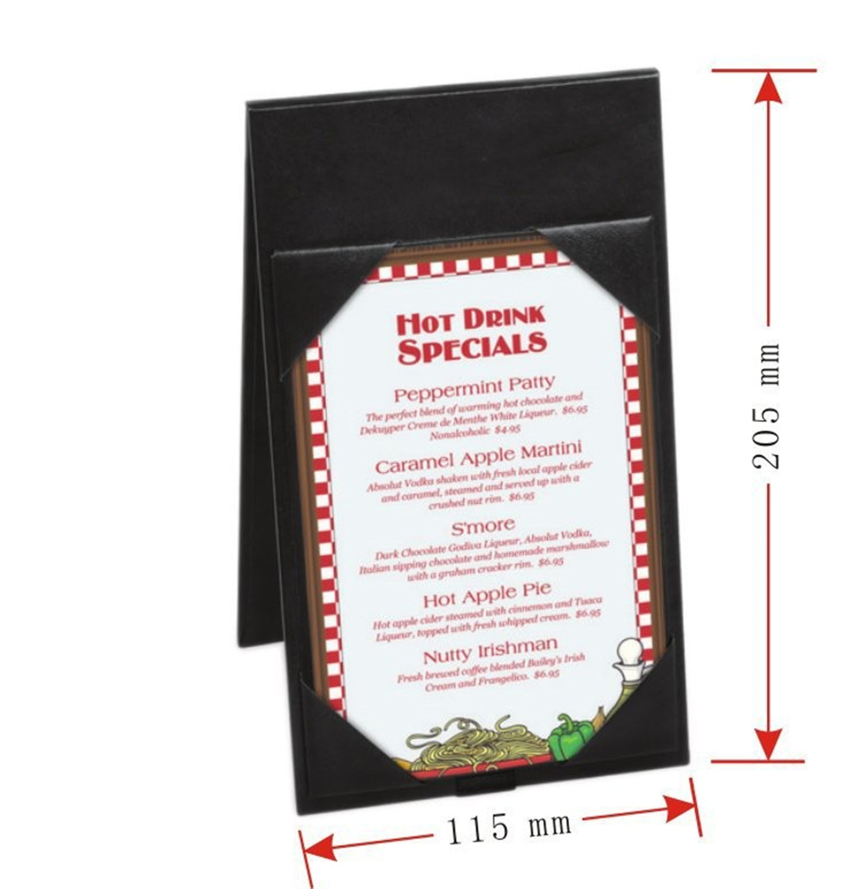 Leather Menu Cover Holder Hotel Bill Folder for Restaurant