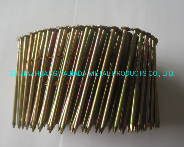 15 Degree Bright Screw Shank Coil Nails
