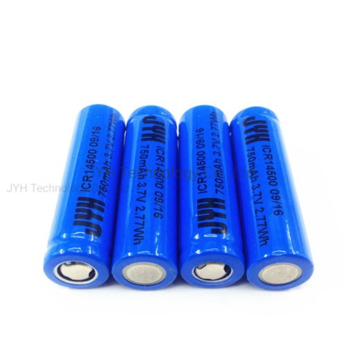 Литий-ионный аккумулятор 14500-600 с выводными полосками