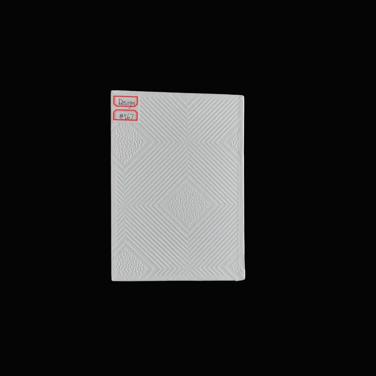 PVC Laminated Gypsum Board with Fireproof Class B1 and Non-Covered Edges