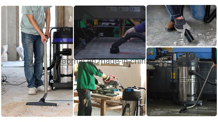 70L 80L 100L 3 Motors 3000W Heavy Duty Powerful out-Let Socket Industrial Wet Dry vacuum Cleaners