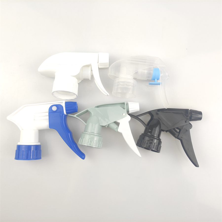 Custom 18/410, 20/410, 24/410, 28/410 Black Plastic Sprayer Head Continuous Mist Spray Mini Trigger Sprayer Pump for Alcohol