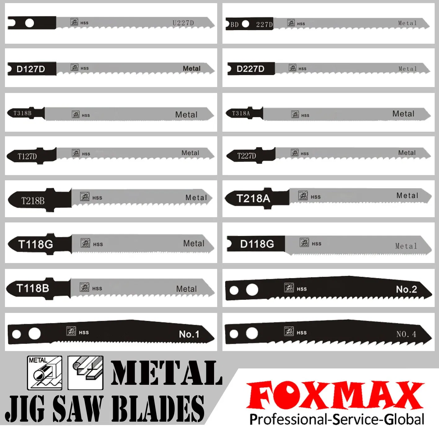 Heavy-Duty Jig Saw Blades for Wood and Plastic Cutting