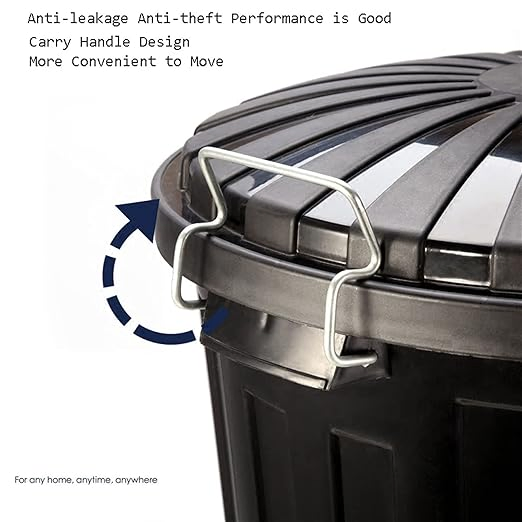 Мусорное ведро пластиковое 55л и 73л с защелкой на крышке