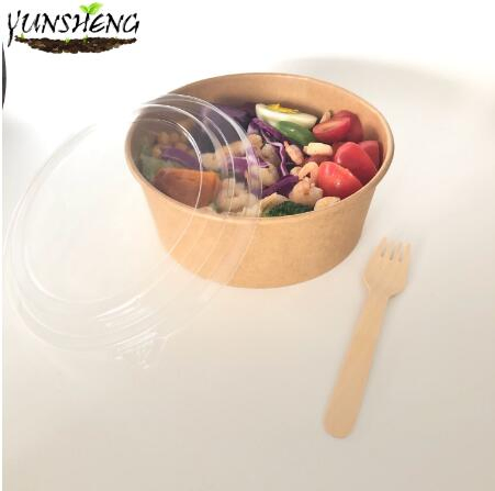 Compostable Disposable Paper Soup Bowl/Salad Bowl for Party or Dinner