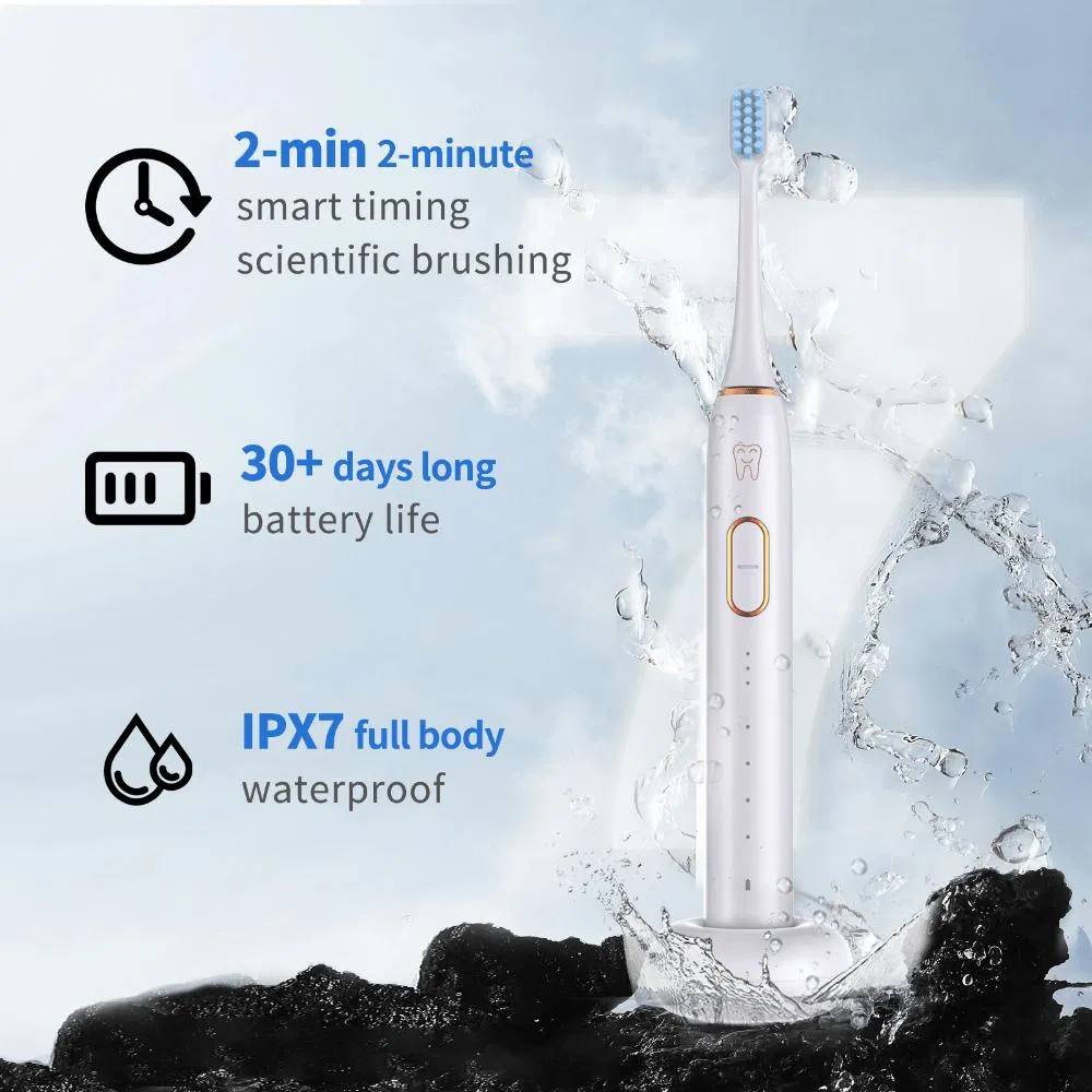 Ultra Sonic Electric Toothbrush with 8 Brush Heads Wireless Charging