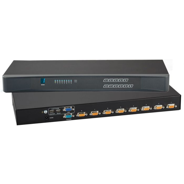 Custom 8 Port USB/VGA Kvm Switch, Supports up to 1920 X 1200, Single Console