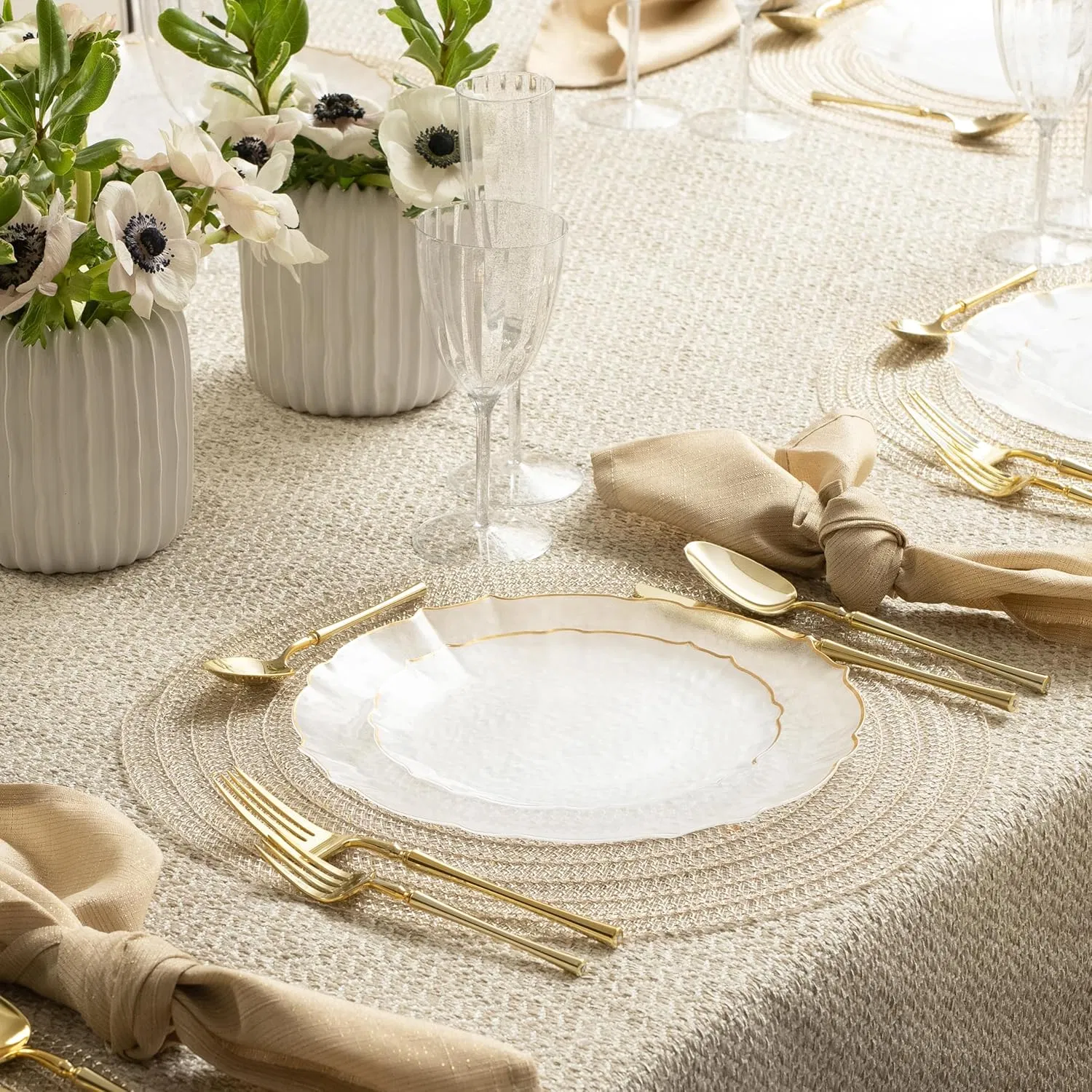 7oz Clear Plastic Wine Glasses for Party