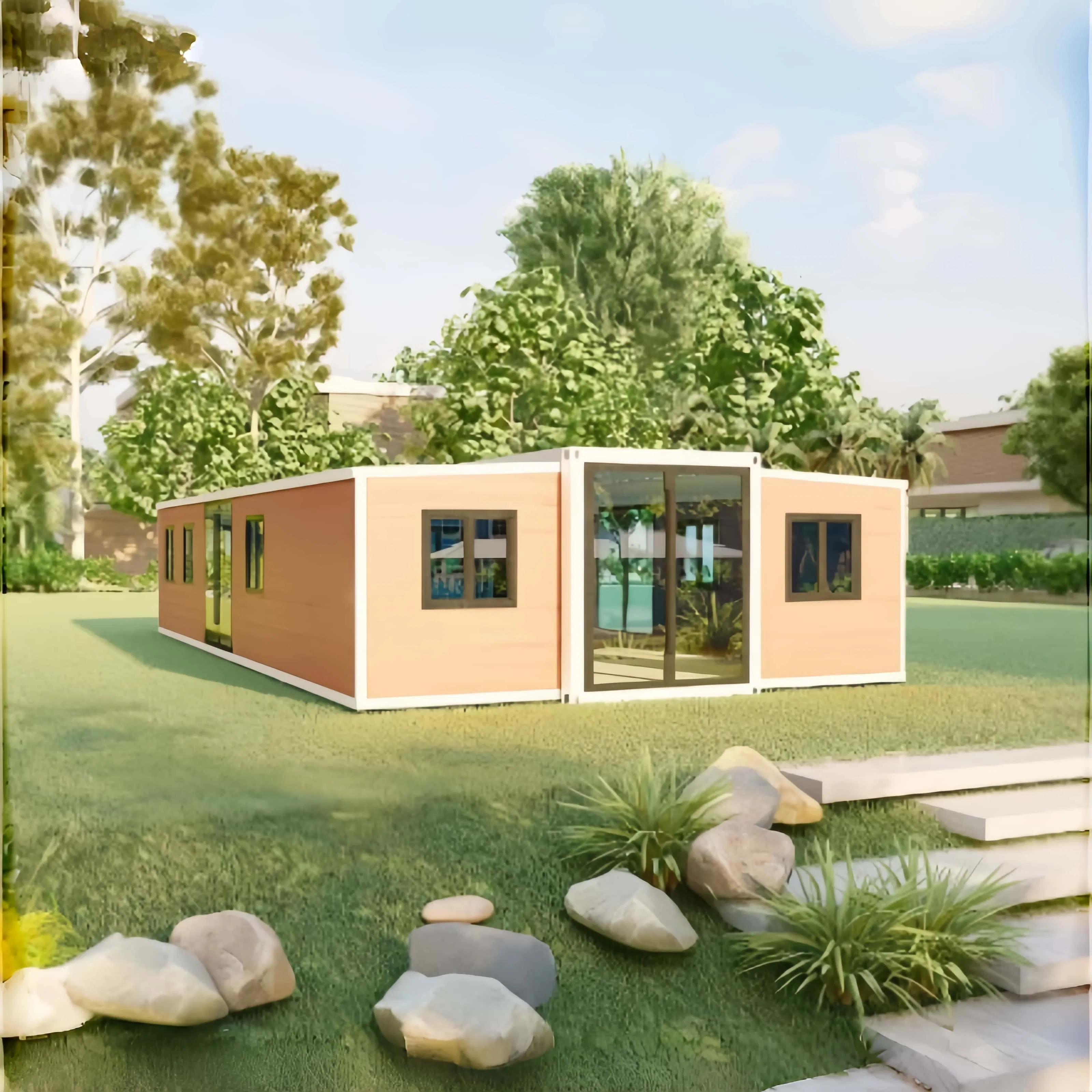 Extended 40FT Foldable Prefab Container House Living Container 40FT Folding