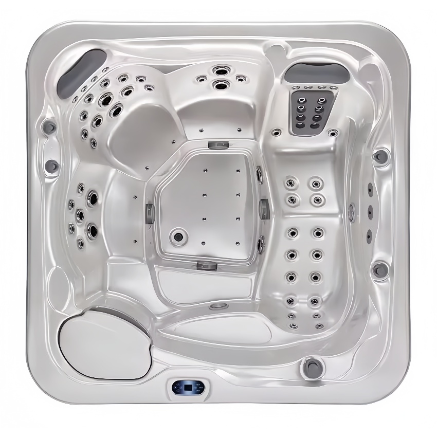 High Quality Massage Whirlpool Bathtubs Freestanding 2 Person Hot Tub Outdoor SPA with LED Light Waterfall