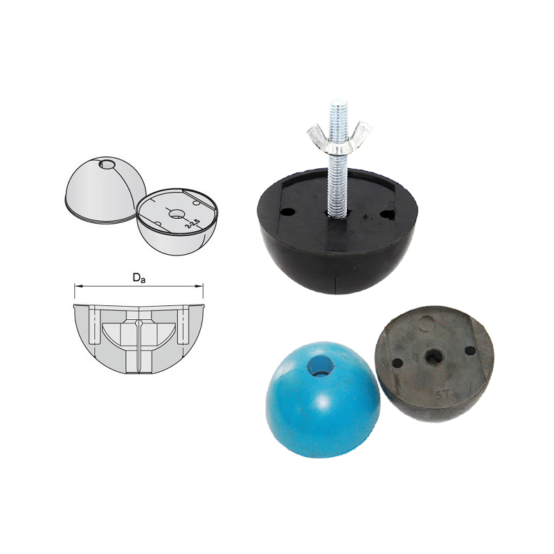 Building Construction Materials Precast Concrete Embedded Round Rubber Recess Former