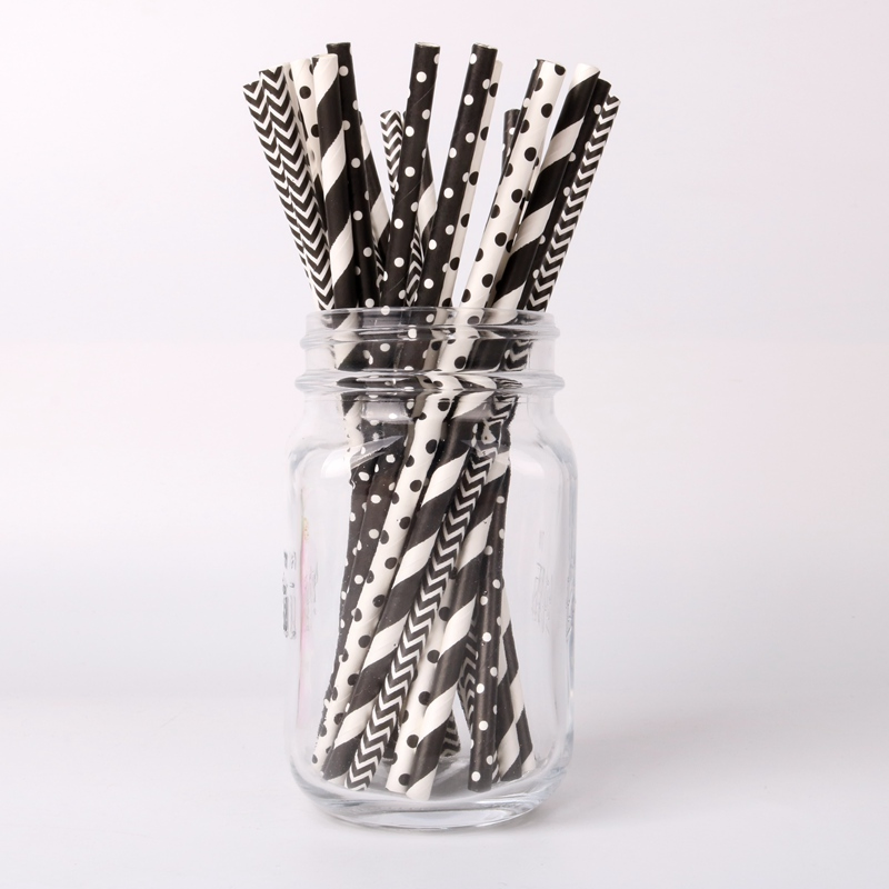 Disposable PLA Paper Straws, Juice Mlk Tea Straws