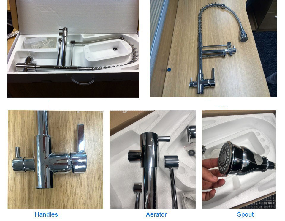 Kitchen Faucet Pull out Kitchen Sink Faucet with Pull Down Sprayer (KM506)