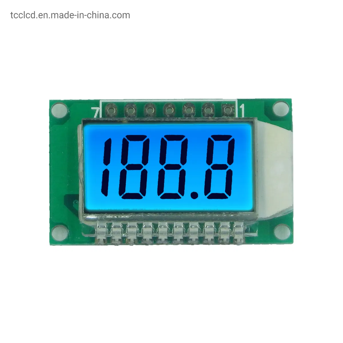 Модуль LCD дисплей 7-сегментный, синяя подсветка