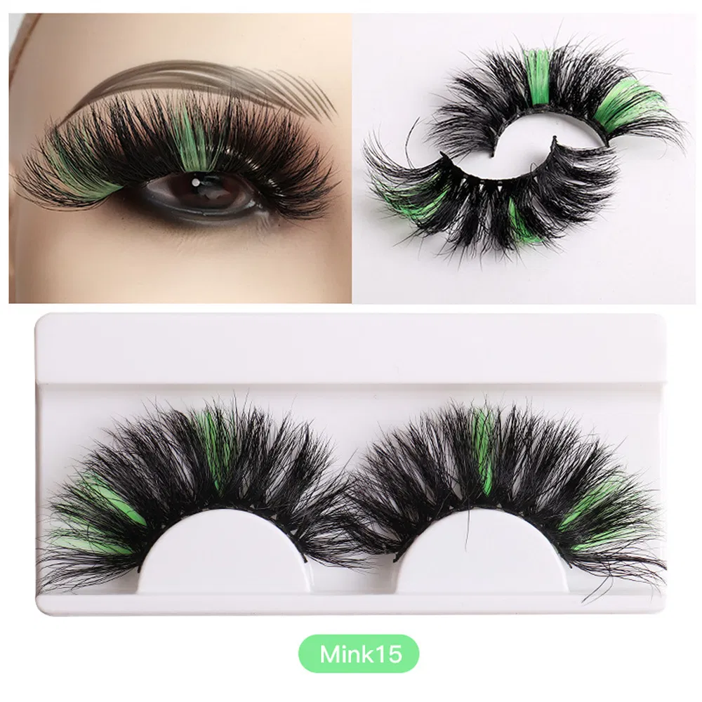 Colorful Individual Lashes 3D Mix Coloed False Lashes Colored Mink Lashes