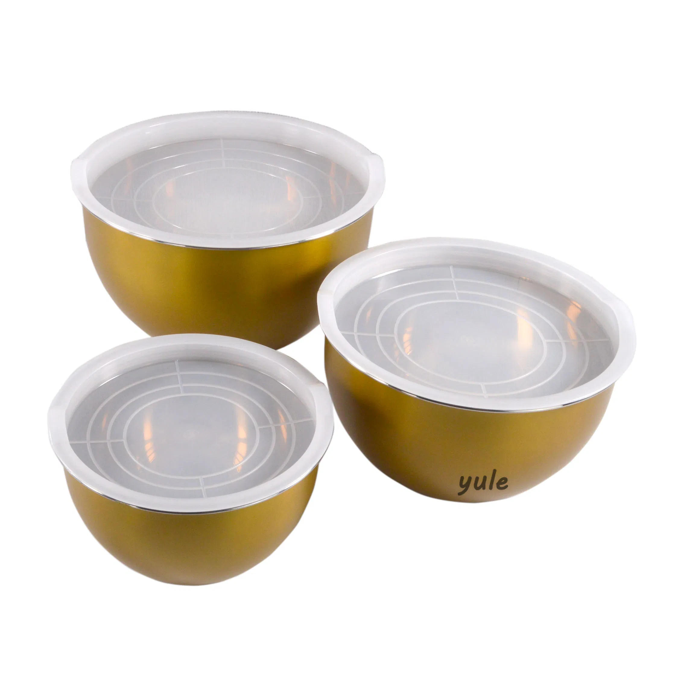 Wholesale Golden Sustainable Mixing Bowl 304 201 Stainless Steel Salad Bowl Whisking Bowl