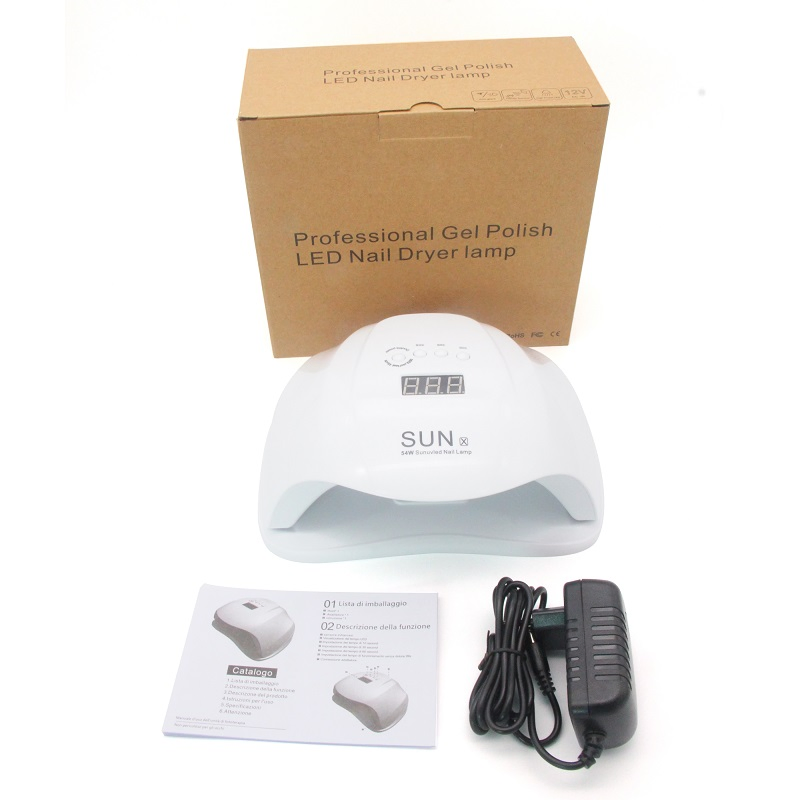 Professional Gel Polish LED Nail Dryer Lamp Nail Care Beauty Home Salon 54W Sunuv Nail Lamp