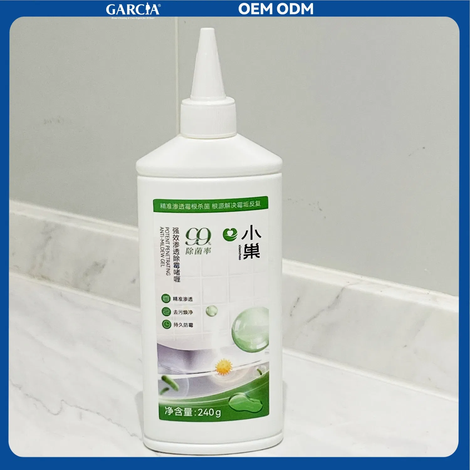 High-Efficiency Glass Cleaner with Gentle Mildew Treatment Benefits