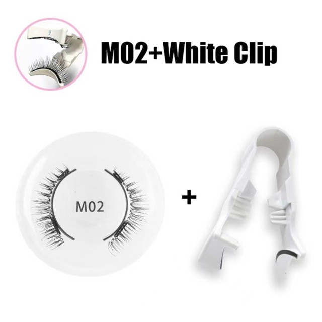 Hot Sell Non-Adhesive Magnetic with Clip Pair for Reusable Magnetic False Eyelashes
