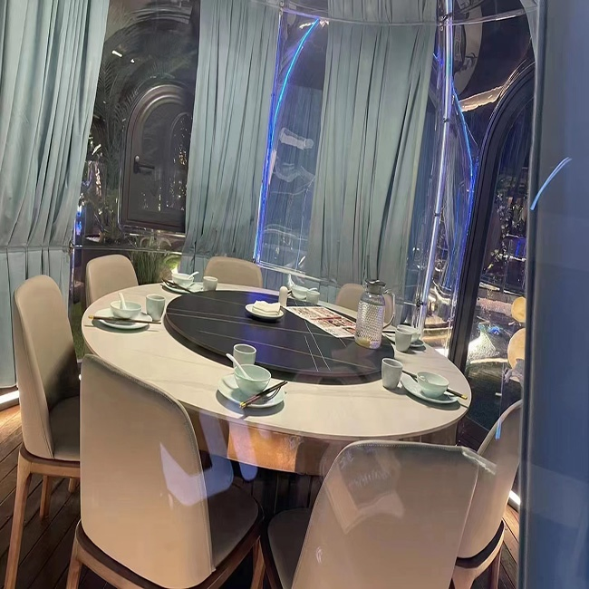 Strong Toughness High Impact Resistance 360 Panoramic Viewing Bubble House Transparent Yurt Transparent Bubble Tent