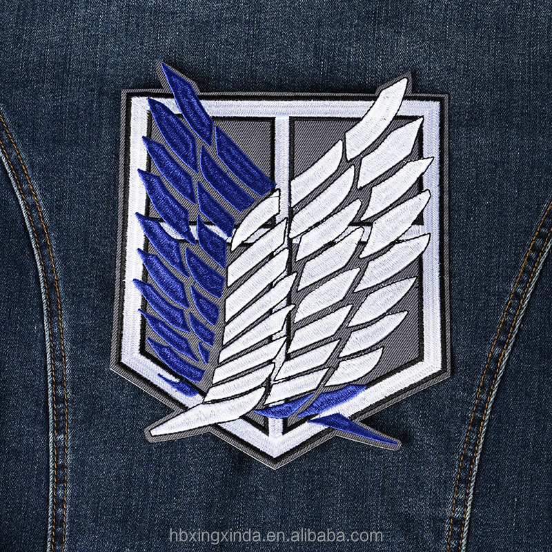 Нашивка Атака титанов Крылья Свободы для одежды рюкзаков