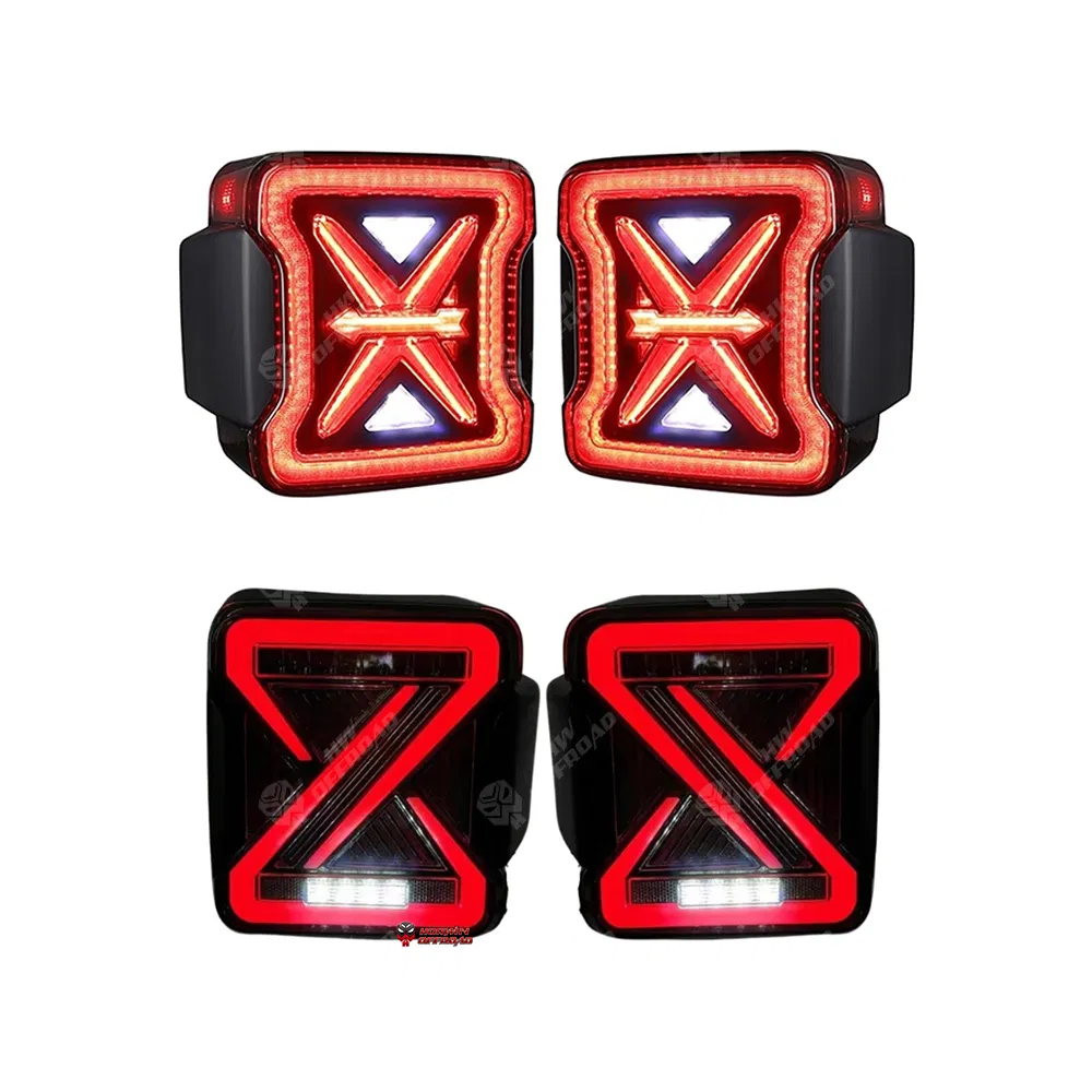 European Style 12V LED Tail Light for Jeep Wrangler JL (2018+) - Smoke Lens