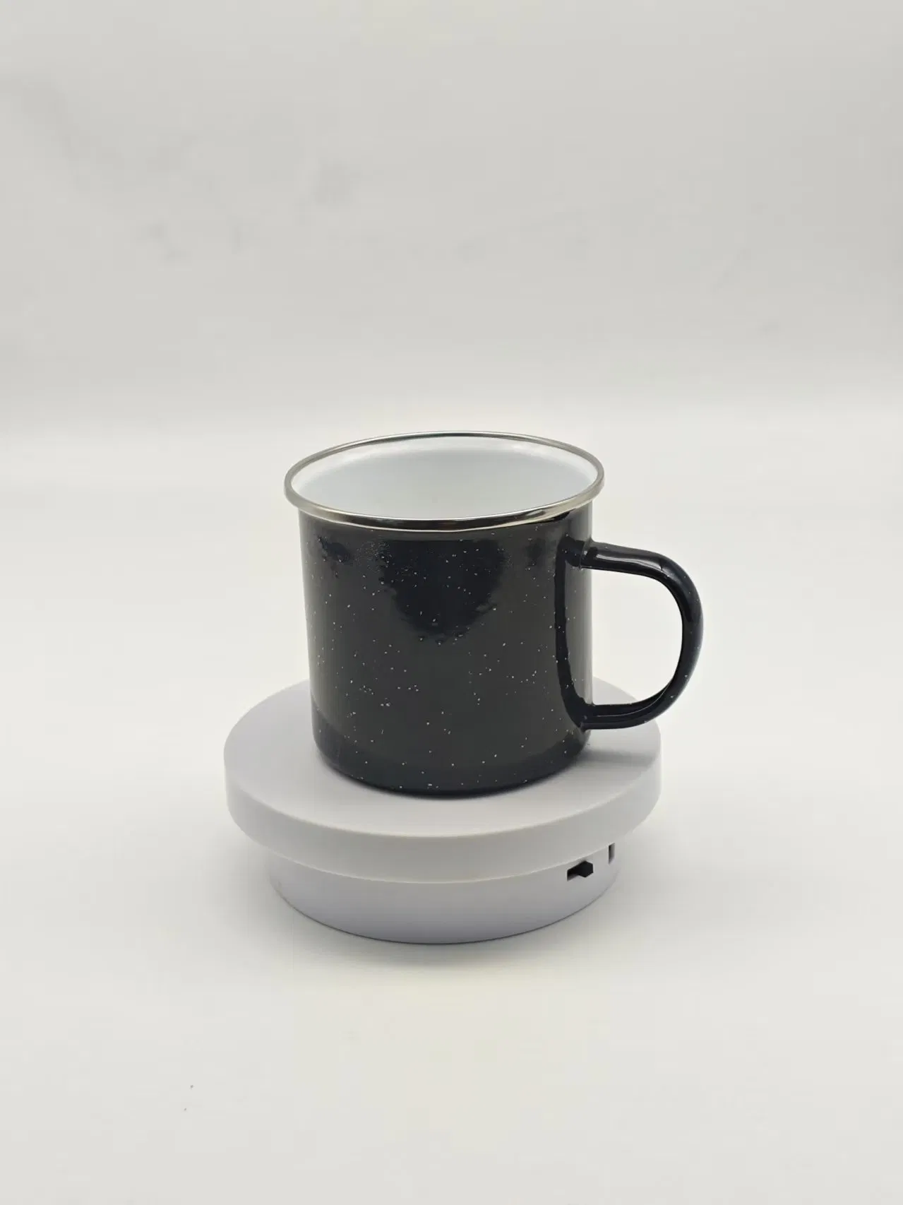 Enamel Pot Casserole Enameled Steel Travel Mug with Handle