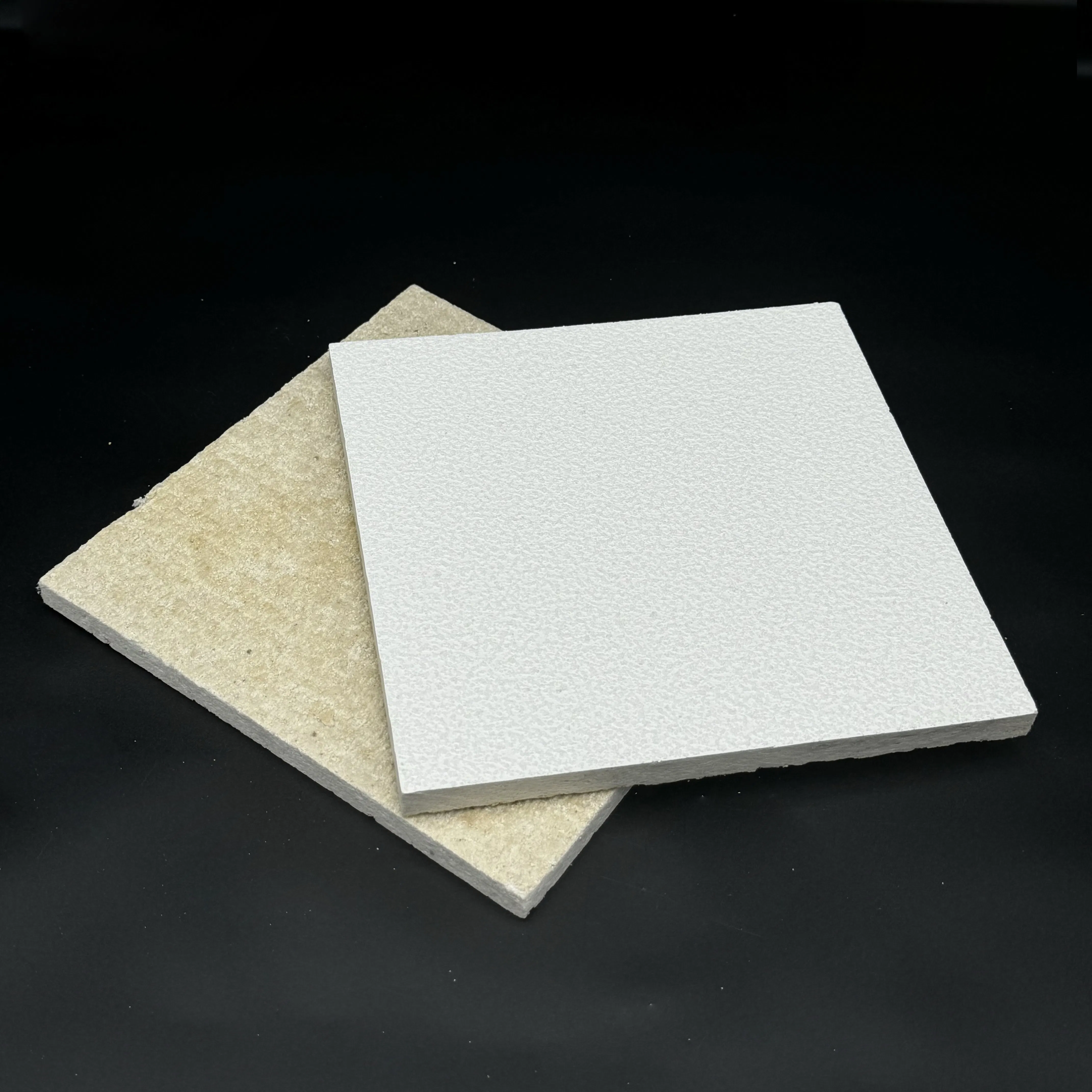 Acoustic Mineral Fiber Drop Ceiling Tiles 14mm for Clean Room with Sand Texture Finish Fire Rated Class a