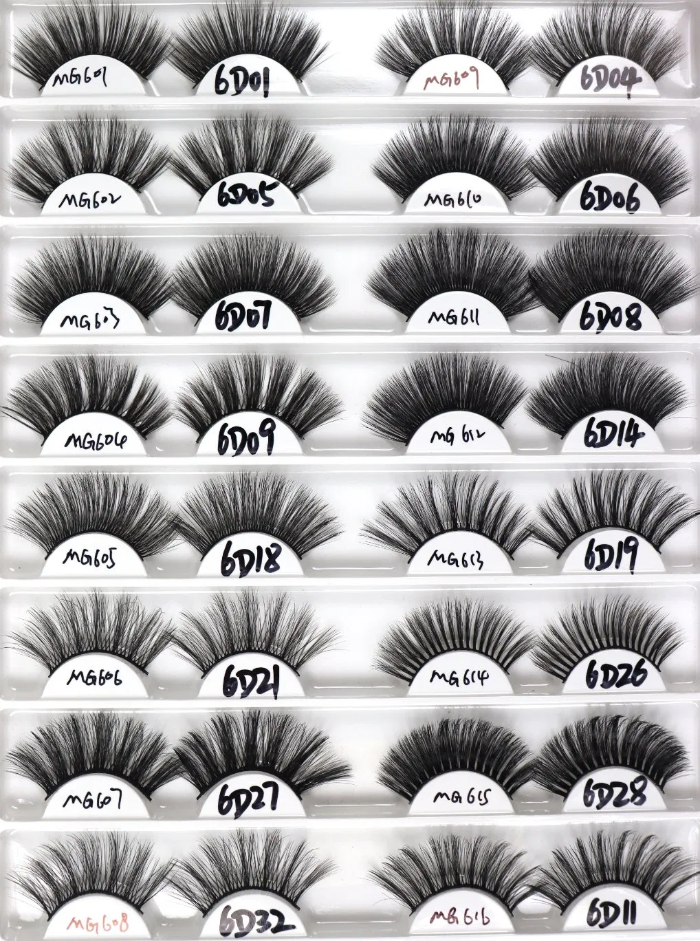 Fluffy Long Lasting Cheap Eyelash ODM OEM Cat Eye Wispy Volume Lashes Strip Natural Style Faux Mink Eyelashes