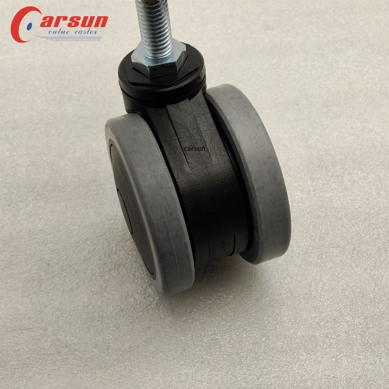 Thread Stem Castors 3 Inch Double Wheel Conductive Medical Casters Special Casters for Hospital Equipment and Instruments