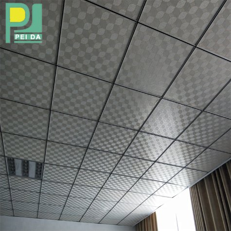 Low Price Office Style PVC Water Resistant Gypsum Ceiling Tiles in China