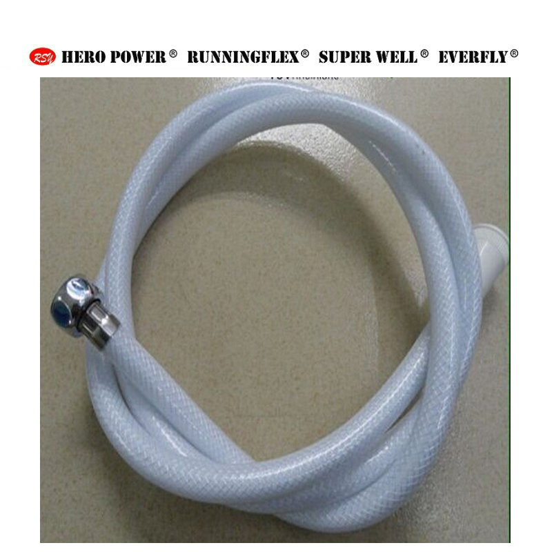 High Quality Silver Anti-Explosion PVC Shower Hose Modern Design Durable and Flexible for Bathroom Use