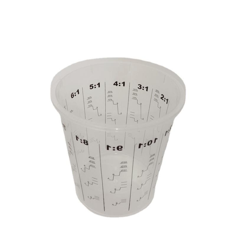 Прозрачный мерный стакан для смешивания красок 385 мл