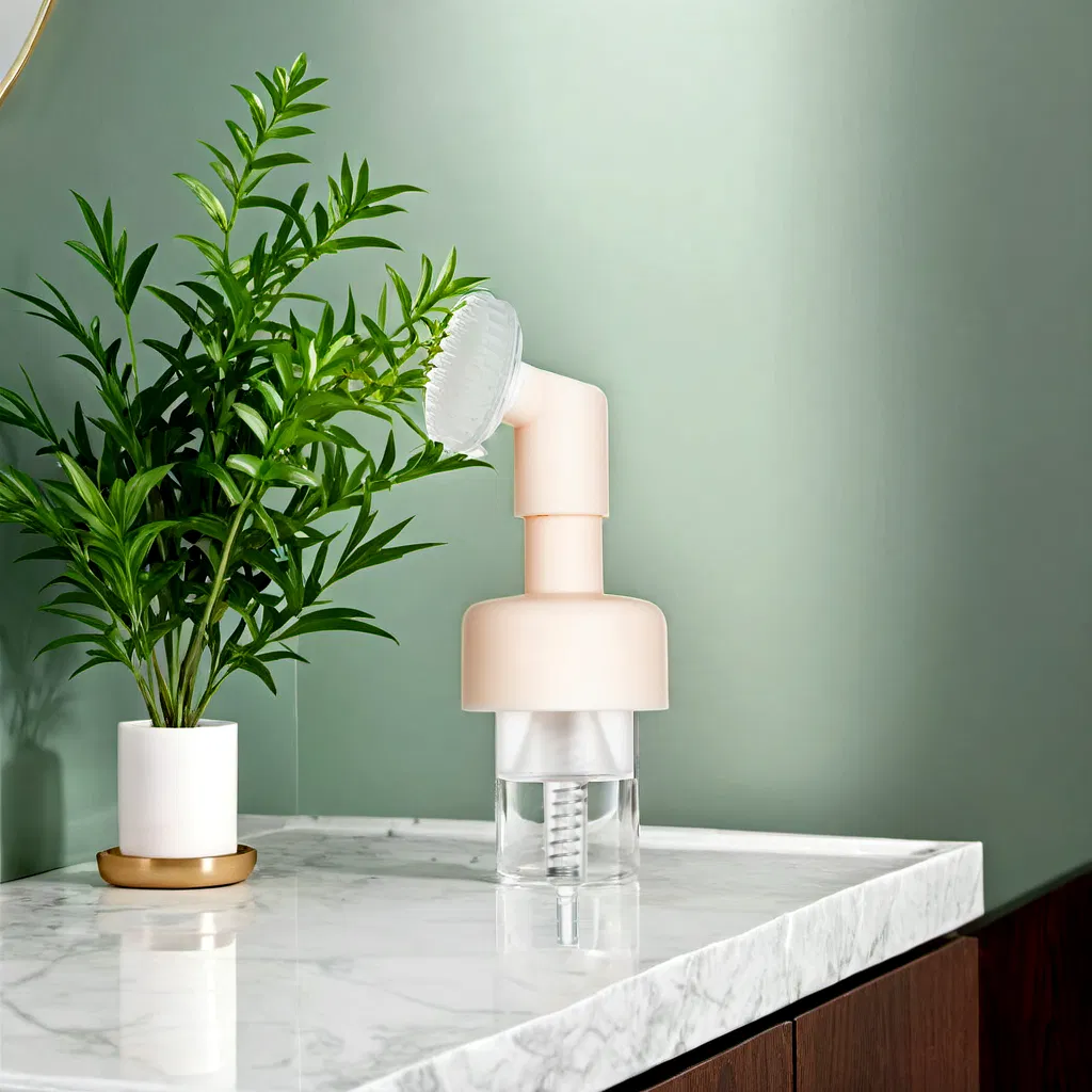 Soft Silicone Brush Soap Dispenser Pump with 43mm Neck