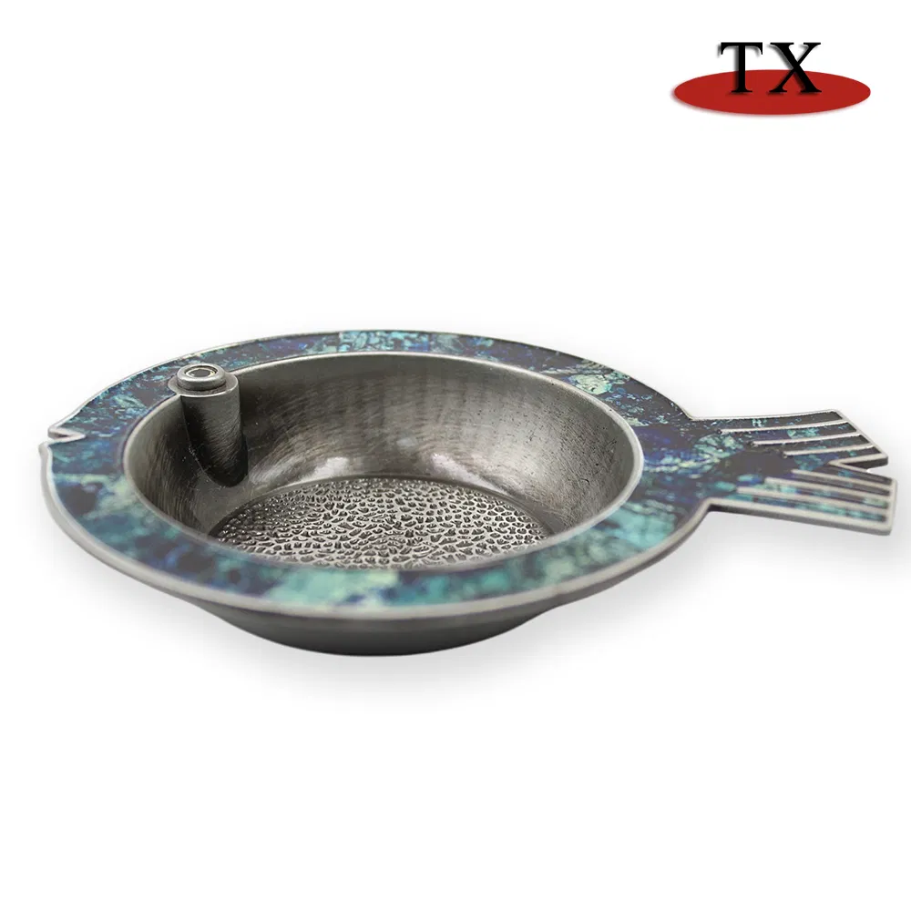 Metal Cigar Ashtray Custom Personalized Logo Durable Zinc Alloy Customized Shape
