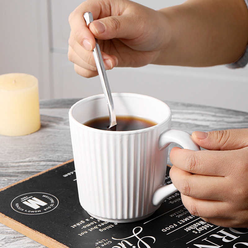 Nordic Minimalist Retro Style Ceramics Cup for Loverscoffee Cupbring a Milk Cup Mug