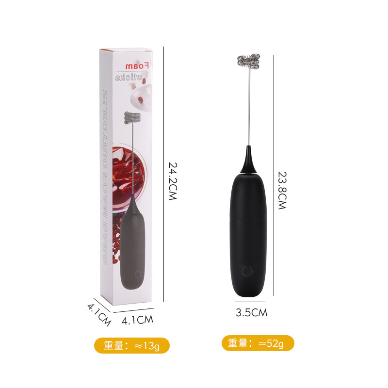 Kitchen Gadgets Coffee Tools Mini Egg Mixer Set Bubbler with Bracket Portable Cream Whisk Baking Electric Milk Frother