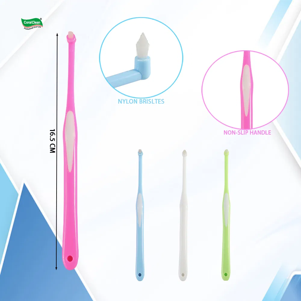 Manufacturer Wholesale Ortho Toothbrush Dental Multicolor Tooth Brush Adult Orthodontic End Tufted Toothbrush Single Tuft Oral Care Toothbrush Hotel Travel