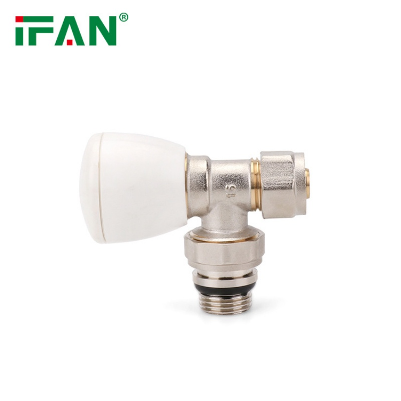 Ifan ISO 22391 Low Price Thermostatic Radiator Valve 1/2'' 3/4'' Brass Valve Customized Brass Radiator Valve