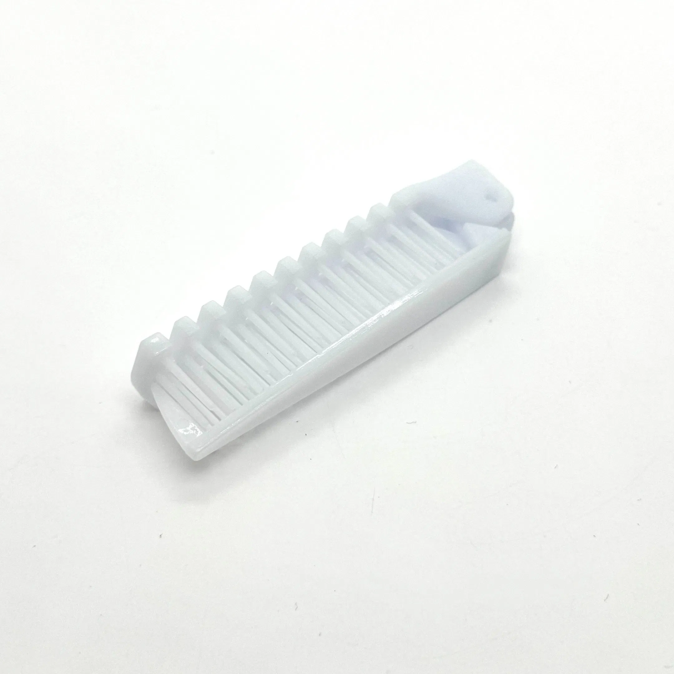 White Double Toothed Plastic Folding Comb 07