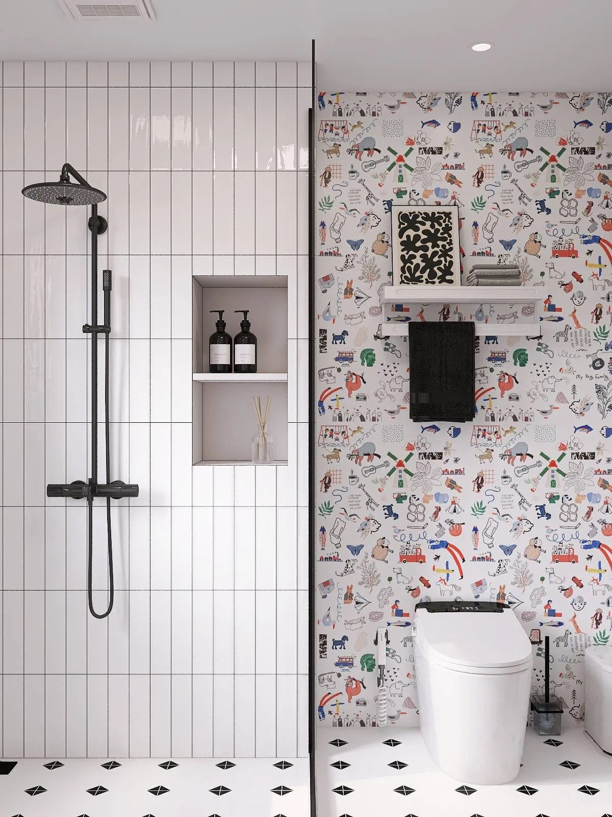 New Fashion Decoration Small Size 200X200mm F2132 Bathroom Kitchen Porcelain Floor Wall Tile
