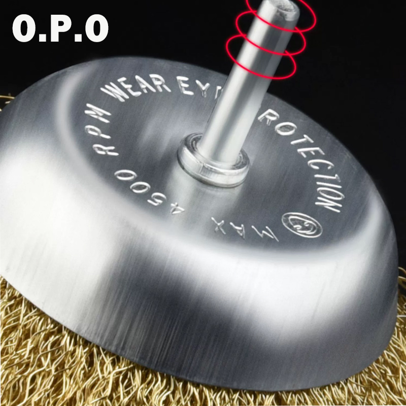 Hot Selling Coarse Brass Wire Wheel Brush with 1/4-Inch Hex Shank for Drill