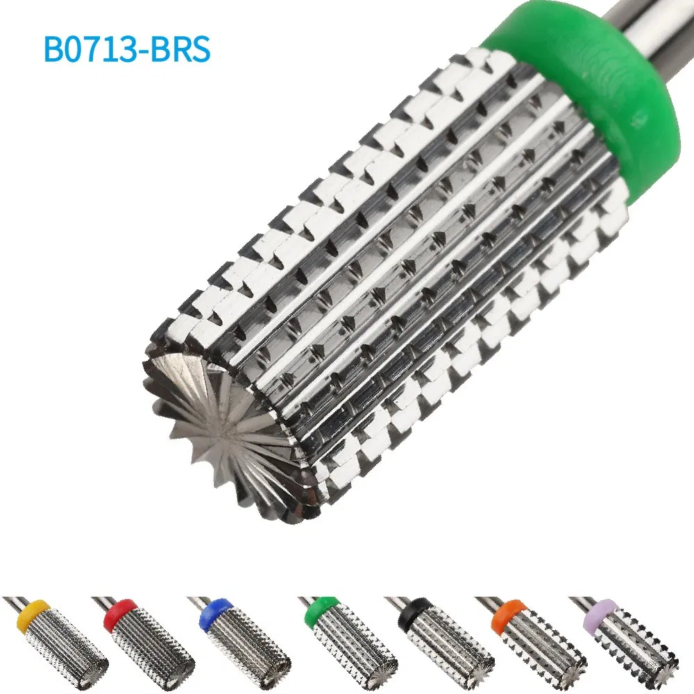 Two Way Cylinder Barrel with Round Rim Cut Carbide Nail Bit