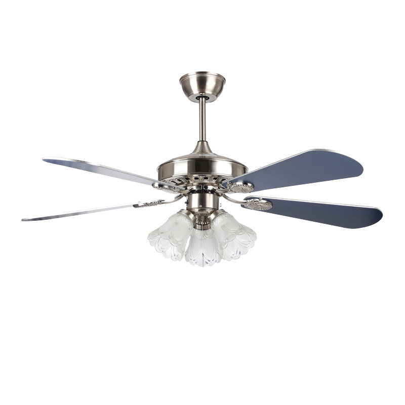 Ceiling Lights Living Room Bedroom Simple Modern Iron Leaf Industrial Style E Fan Lamp