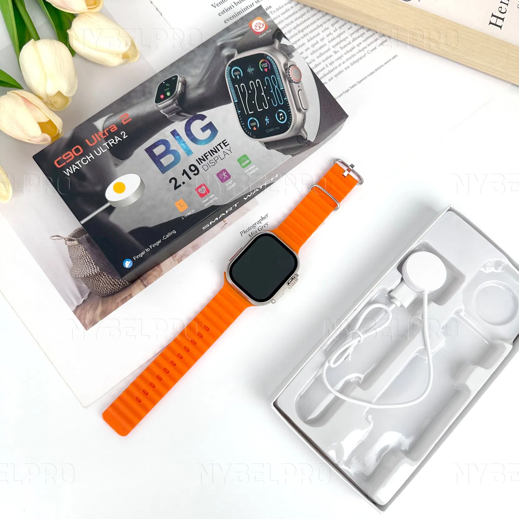 Умные часы Nybelpro C90 ULTRA2 с Bluetooth
